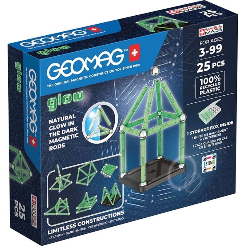 Geomag|Playset Geomag Glow Recycled 25 Peças Geomag|Playset Geomag Glow Recycled 25 Peças