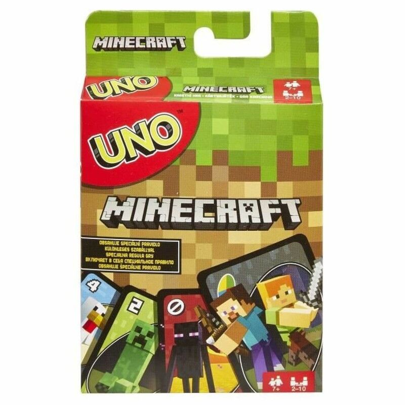 Mattel|Jogo de Mesa Mattel Uno Minecraft Mattel|Jogo de Mesa Mattel Uno Minecraft