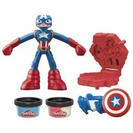 Play-Doh|Jogo de Plasticina Play-Doh Capitán América Set Stamper Shield Multicolor