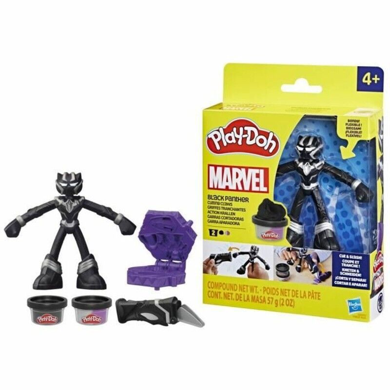 Play-Doh|Jogo de Plasticina Play-Doh Black Panther garras afiladas noir Play-Doh|Jogo de Plasticina Play-Doh Black Panther garras afiladas noir