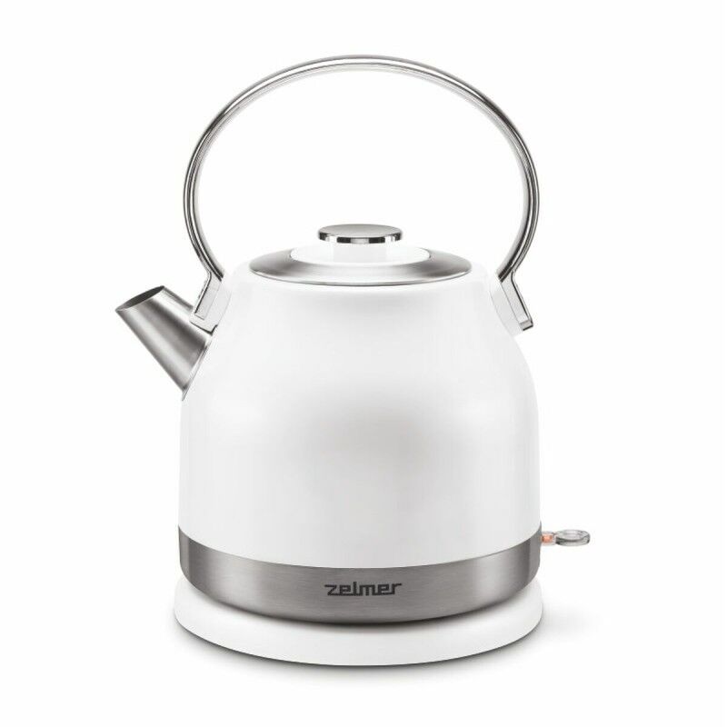 Zelmer|Chaleira Zelmer ZCK7940 Branco Cinzento Aço inoxidável 2200 W 1,5 L Zelmer|Chaleira Zelmer ZCK7940 Branco Cinzento Aço inoxidável 2200 W 1,5 L