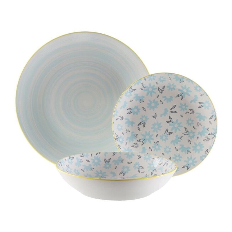 Versa|Louça Versa BREEZE Azul Porcelana 18 Peças Versa|Louça Versa BREEZE Azul Porcelana 18 Peças