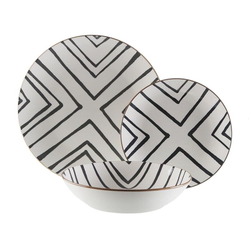 Versa|Louça Versa Cinzento Porcelana 18 Peças Versa|Louça Versa Cinzento Porcelana 18 Peças