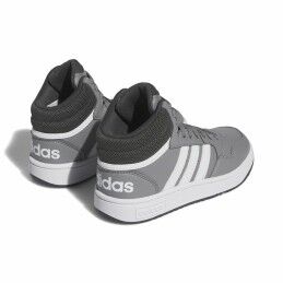 Adidas|Sapatilhas de Desporto Infantis Adidas Hoops 3.0 Mid Cinzento