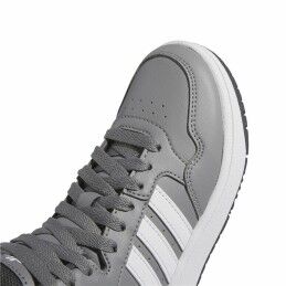 Adidas|Sapatilhas de Desporto Infantis Adidas Hoops 3.0 Mid Cinzento