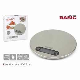 Balança de Cozinha Basic Home Prateado 20 x 2,1 cm (6 Unidades)