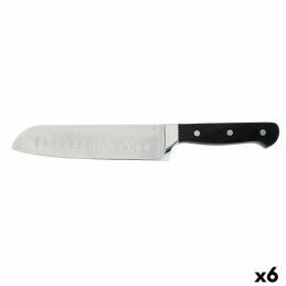 Quid Professional|Faca Santoku Quid Professional Inox Chef Black Preto Metal (Pack 6x)