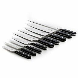 Quid Professional|Faca Santoku Quid Professional Inox Chef Black Preto Metal (Pack 6x)
