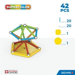 Geomag|Jogo Educativo Geomag 42 Peças