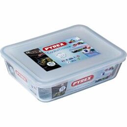 Pyrex|Recipiente para Conservar Alimentos Pyrex Branco Transparente Retangular 1,5 L