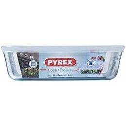 Pyrex|Recipiente para Conservar Alimentos Pyrex Branco Transparente Retangular 1,5 L