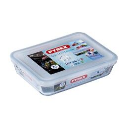 Pyrex|Recipiente para Conservar Alimentos Pyrex Branco Transparente Retangular 1,5 L