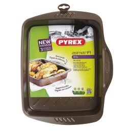 Pyrex|Bandeja para Forno Pyrex Castanho Preto Metal