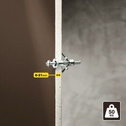 Rapid|Buchas e parafusos Rapid 13 x 52 mm M6 x 63 mm Metal Expansão 10 Unidades