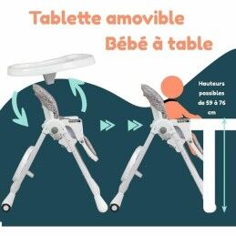Bambisol|Cadeira Alta Bambisol Bege