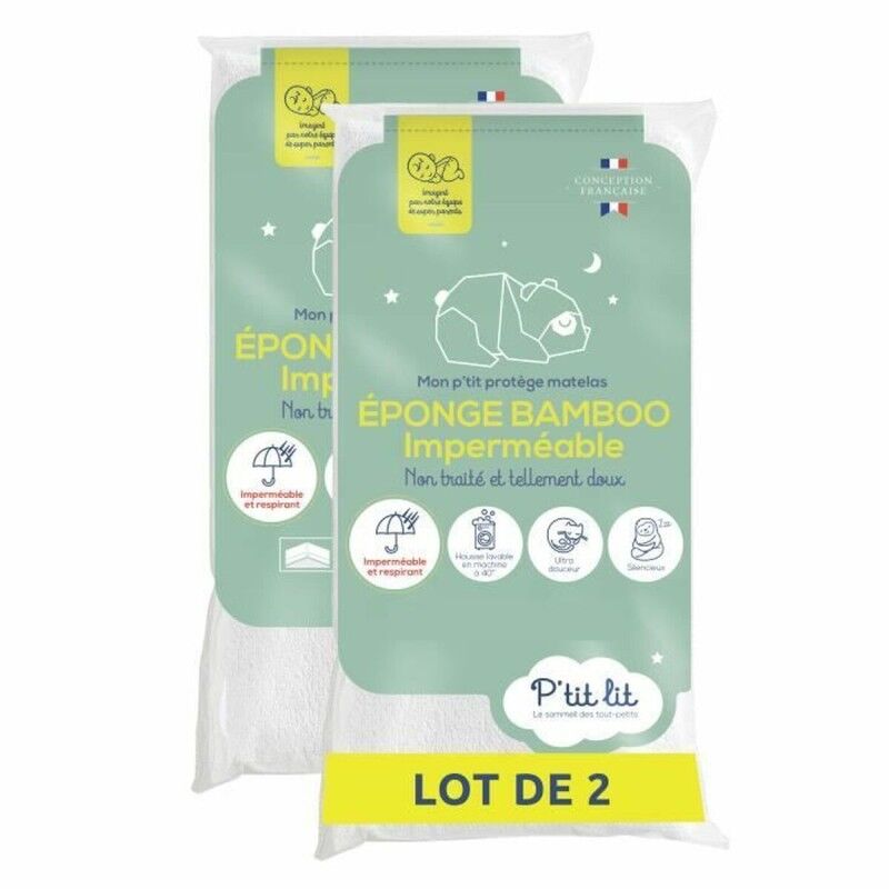 P'TIT LIT|Protetor de berço P'TIT LIT 70 x 140 cm Branco 25 Peças (25 Unidades) P'TIT LIT|Protetor de berço P'TIT LIT 70 x 140 cm Branco 25 Peças (25 Unidades)