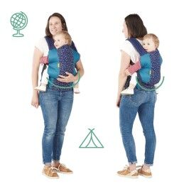 Badabulle|Mochila porta bebê Badabulle Easy & Go 15 kg Azul Ergonómico 0-4 Anos