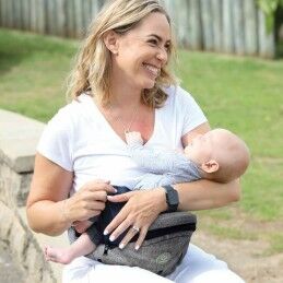 Dreambaby|Mochila porta bebê Dreambaby Cinzento + 0 Meses