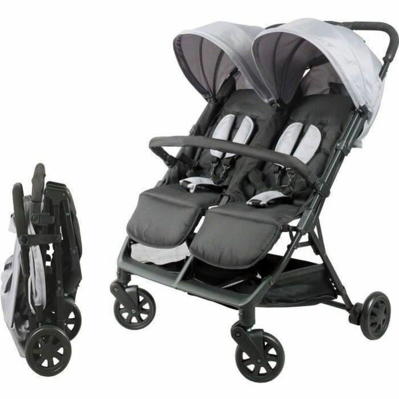 Bambisol|Carrinho de passeio para bebê Bambisol Cinzento