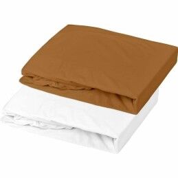 Domiva|Lençol de baixo ajustável Domiva Branco 70 x 140 cm