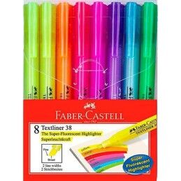 Faber-Castell|Conjunto de Marcadores Fluorescentes Faber-Castell Textliner 38 5 Unidades
