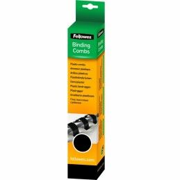 Fellowes|Espirais Fellowes 50 Peças Encadernação Preto PVC (Ø 38 mm) (4 Unidades)