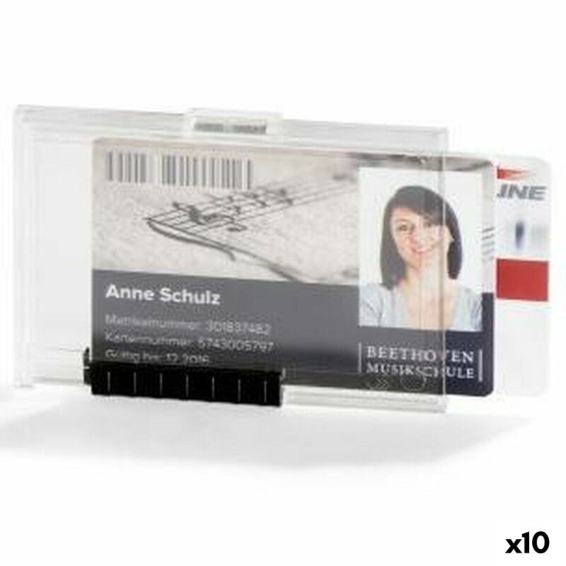 Durable|Capa para Cartão de Identidade Durable Duo Transparente Plástico 5,4 x 8,7 cm (10 Unidades) Durable|Capa para Cartão de Identidade Durable Duo Transparente Plástico 5,4 x 8,7 cm (10 Unidades)