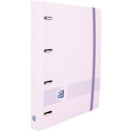 Oxford|Pasta com argolas Oxford Live & Go Malva A4+ (4 Unidades)