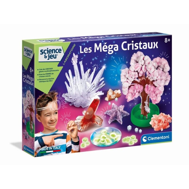 Clementoni|Jogo de Ciência Clementoni The Mega Crystals Francês 52490 Clementoni|Jogo de Ciência Clementoni The Mega Crystals Francês 52490