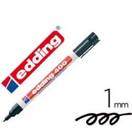 Edding|Rotulador permanente Edding 400-01 Preto 1 mm (10 Unidades)