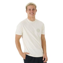 Camisola de Manga Curta Homem Rip Curl Stapler Branco