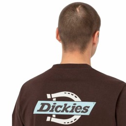 Camisola de Manga Curta Homem Dickies Ss Ruston Castanho