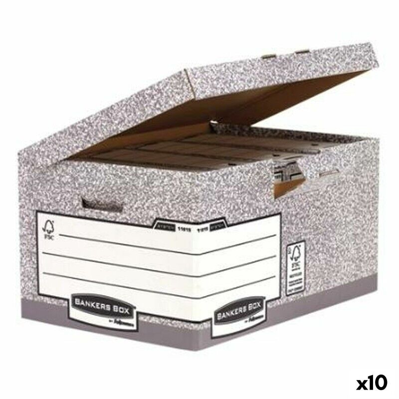 Fellowes|Caixa de Arquivo Fellowes    Cinzento 10 Unidades (31 x 39 x 56 cm)