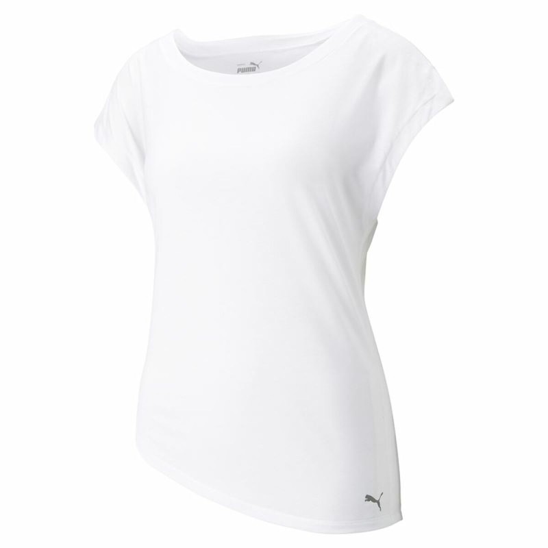 Camisola de Manga Curta Mulher Puma Studio Foundation Branco