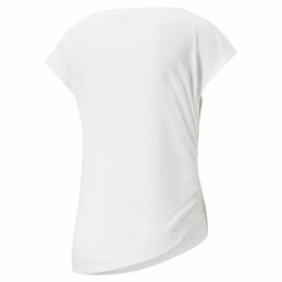 Camisola de Manga Curta Mulher Puma Studio Foundation Branco