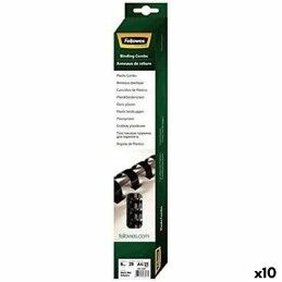 Fellowes|Espirais para Encadernar Fellowes 5330702 Preto 8 mm A4 PVC Plástico (25 Unidades)