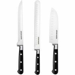 Quttin|Cutelo de Cozinha Quttin Sybarite Preto Prateado 17,5 cm (6 Unidades)
