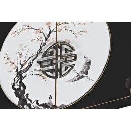 DKD Home Decor|Móvel de TV DKD Home Decor Preto Oriental Branco Dourado Branco/Preto Metal Abeto Madeira MDF 130 x 26 x 51 cm