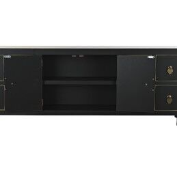 DKD Home Decor|Móvel de TV DKD Home Decor Preto Oriental Branco Dourado Branco/Preto Metal Abeto Madeira MDF 130 x 26 x 51 cm