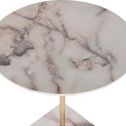 DKD Home Decor|Mesa de apoio DKD Home Decor Mármore Aço Resina (45 x 45 x 50 cm)