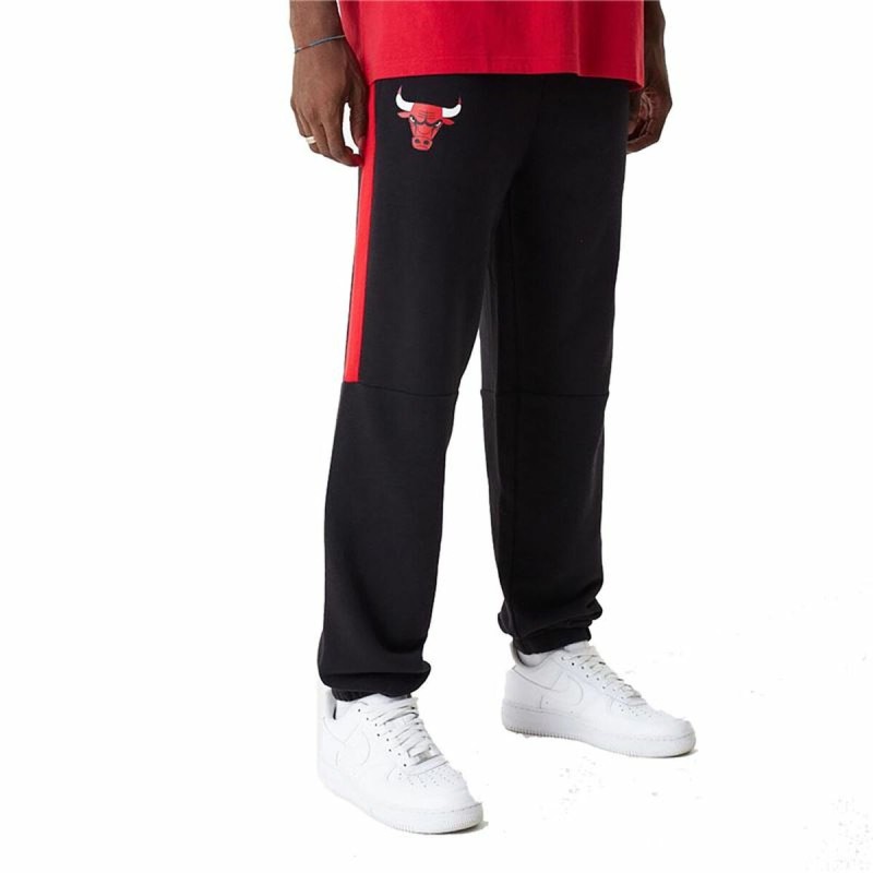 Calças para Adultos New Era NBA Colour Block Chicago Bulls Preto Homem