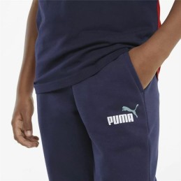 Calças de Treino Infantis Puma Ess+ 2 Col Azul