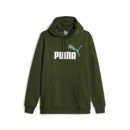 Polar com Capuz Homem Puma Ess+ 2 Col Big Logo Verde-escuro