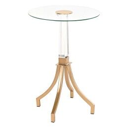 Home ESPRIT|Mesa de apoio Home ESPRIT Preto Metal 60 x 30 x 60 cm
