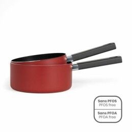 Livoo|Conjunto de Tachos Livoo Vermelho Silicone 2 Peças (2 Unidades)