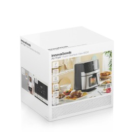 Fritadeira de Ar InnovaGoods Fryinn View 6500 Preto 1700 W 6,5 L Aço inoxidável