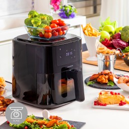 Fritadeira de Ar com Balança InnovaGoods Fryinn Balance 5000 Preto 1500 W 5 L Aço inoxidável