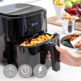 Fritadeira de Ar com Balança InnovaGoods Fryinn Balance 5000 Preto 1500 W 5 L Aço inoxidável