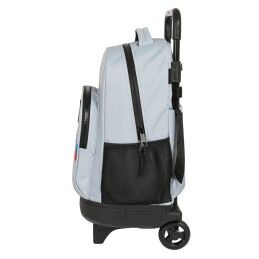 F.C. Barcelona|Mochila Escolar com Rodas F.C. Barcelona Cinzento (33 x 45 x 22 cm)