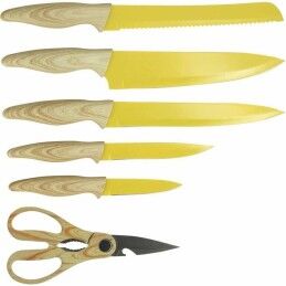 Menastyl|Conjunto de Facas Menastyl Amarelo Polipropileno 6 Peças (6 Unidades)